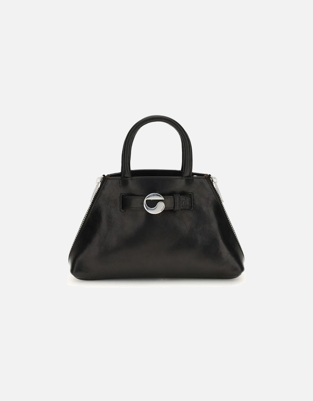 Leather Buckle Strap Ankle Boots Women - Black Shoulder Bags, 5 of 4