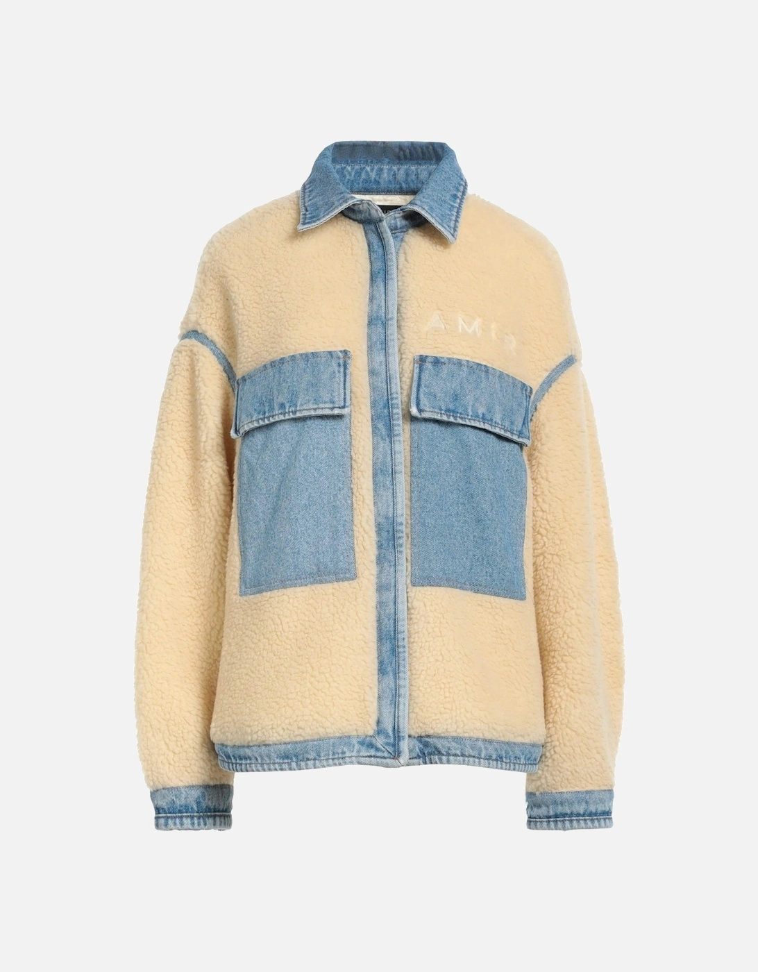 WOMENS WORKWEAR SHERPA JACKET ALABASTER / VINTAGE INDIGO, 6 of 5