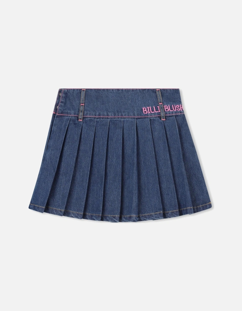 BILLIEBLUSH GIRLS PINK/BLUE SKIRT SET U21371/U21322