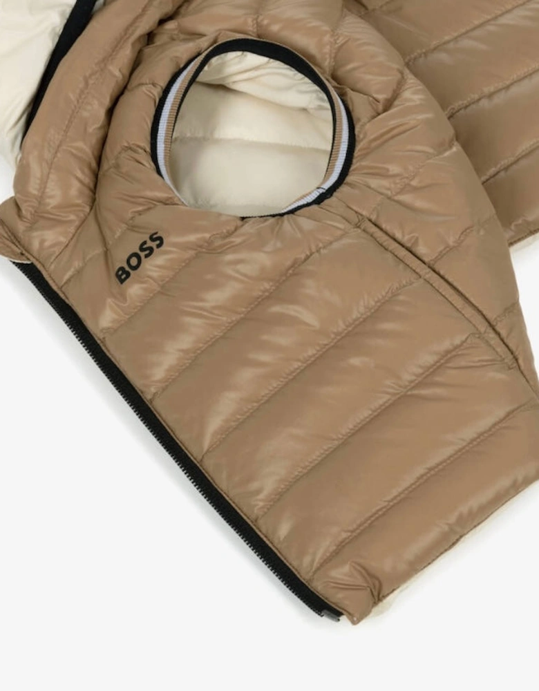 BOSS BEIGE BABY/TODDLER BODY WARMER J52474
