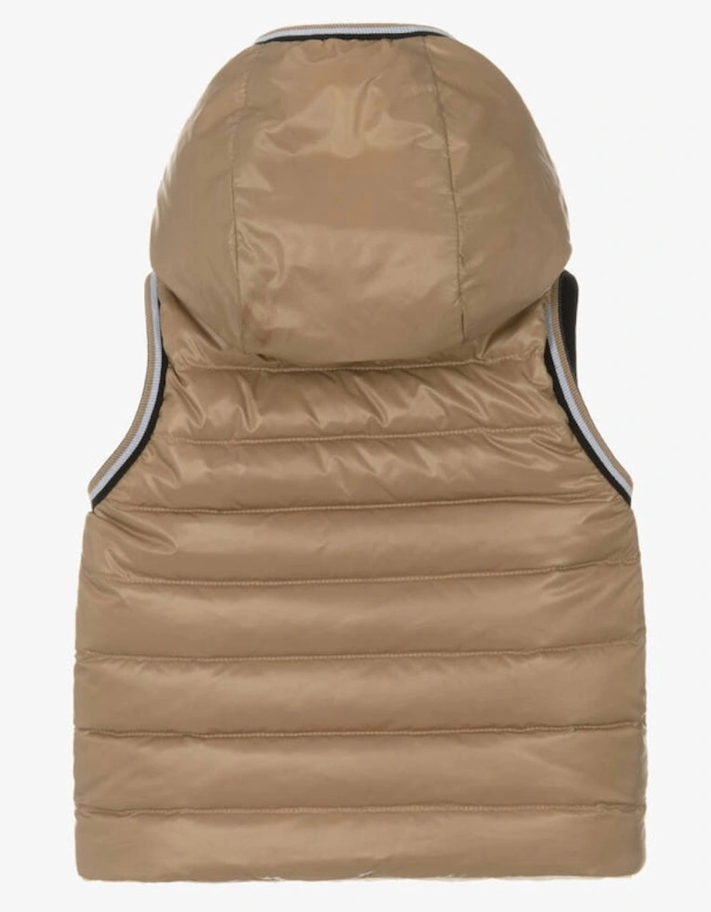 BOSS BEIGE BABY/TODDLER BODY WARMER J52474