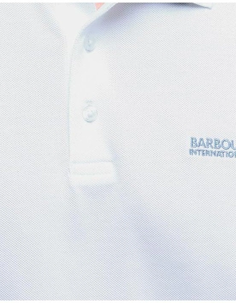 Men's White Bruce Tipped Polo Shirt