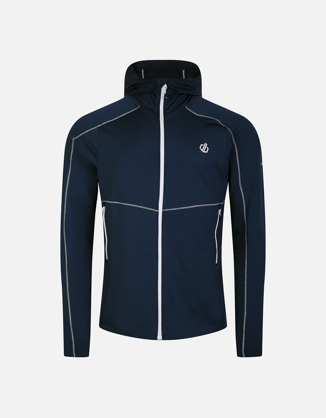 Mens Assimilate Core Stretch Hooded Midlayer, 6 of 5
