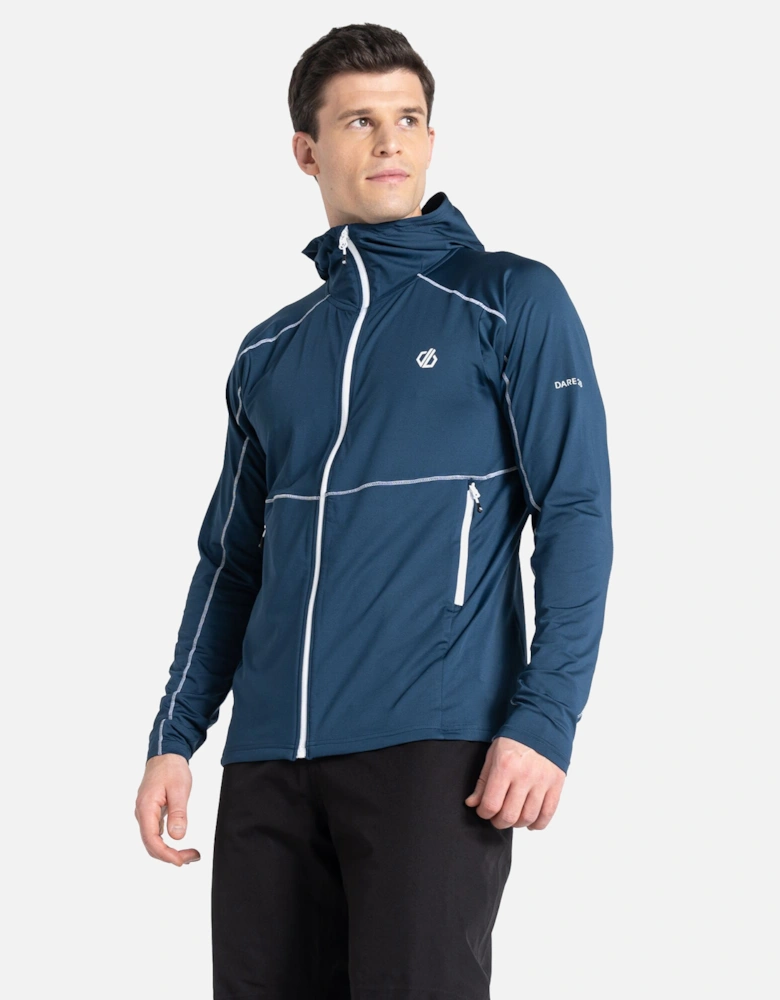 Mens Assimilate Core Stretch Hooded Midlayer