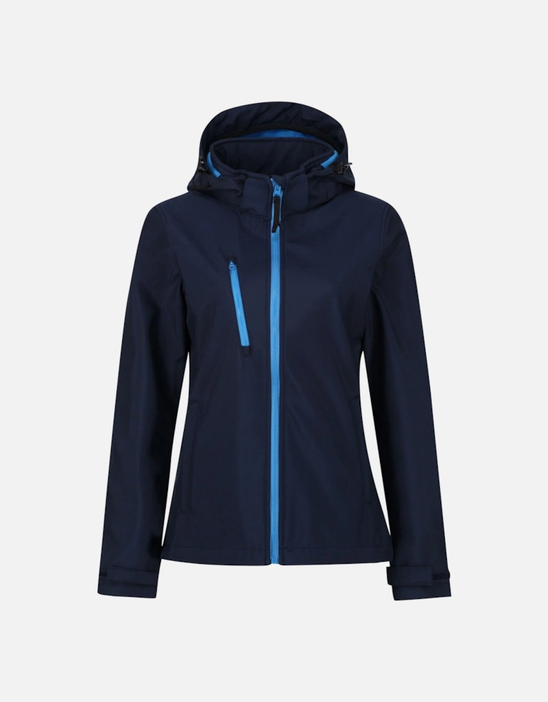 Womens/Ladies Venturer 3 Layer Hooded Soft Shell Jacket