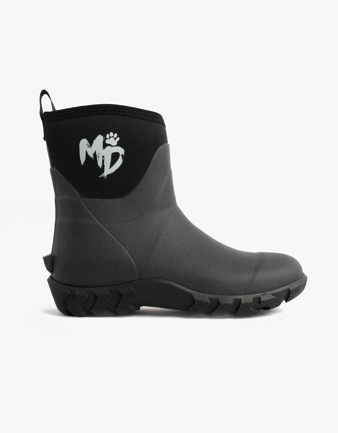 Women's Mud Dogs RUTLAND SHORT Unisex Neoprene Wellies Black - Size: 11