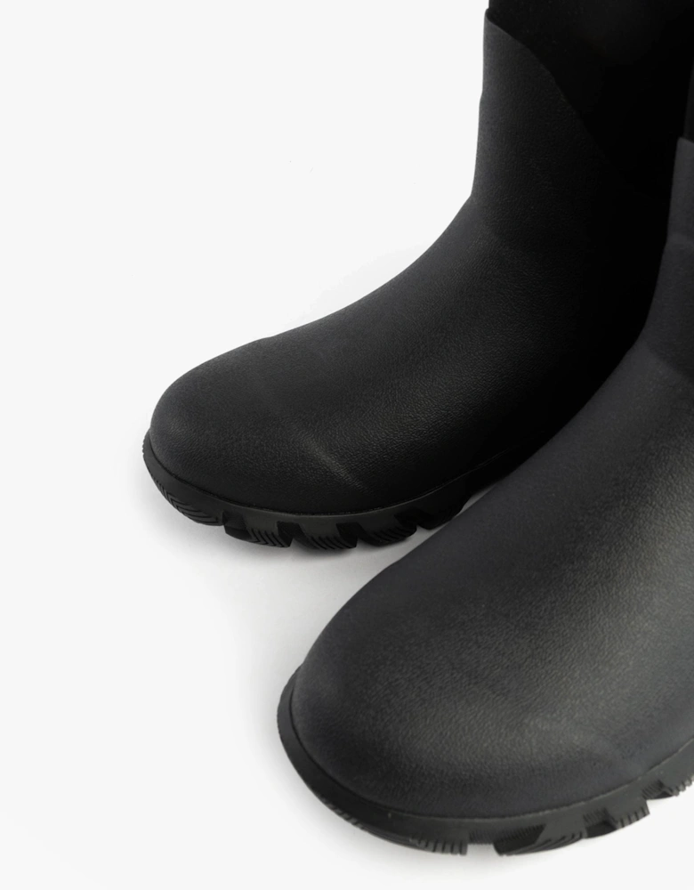 RUTLAND SHORT Unisex Neoprene Wellington Boots Black