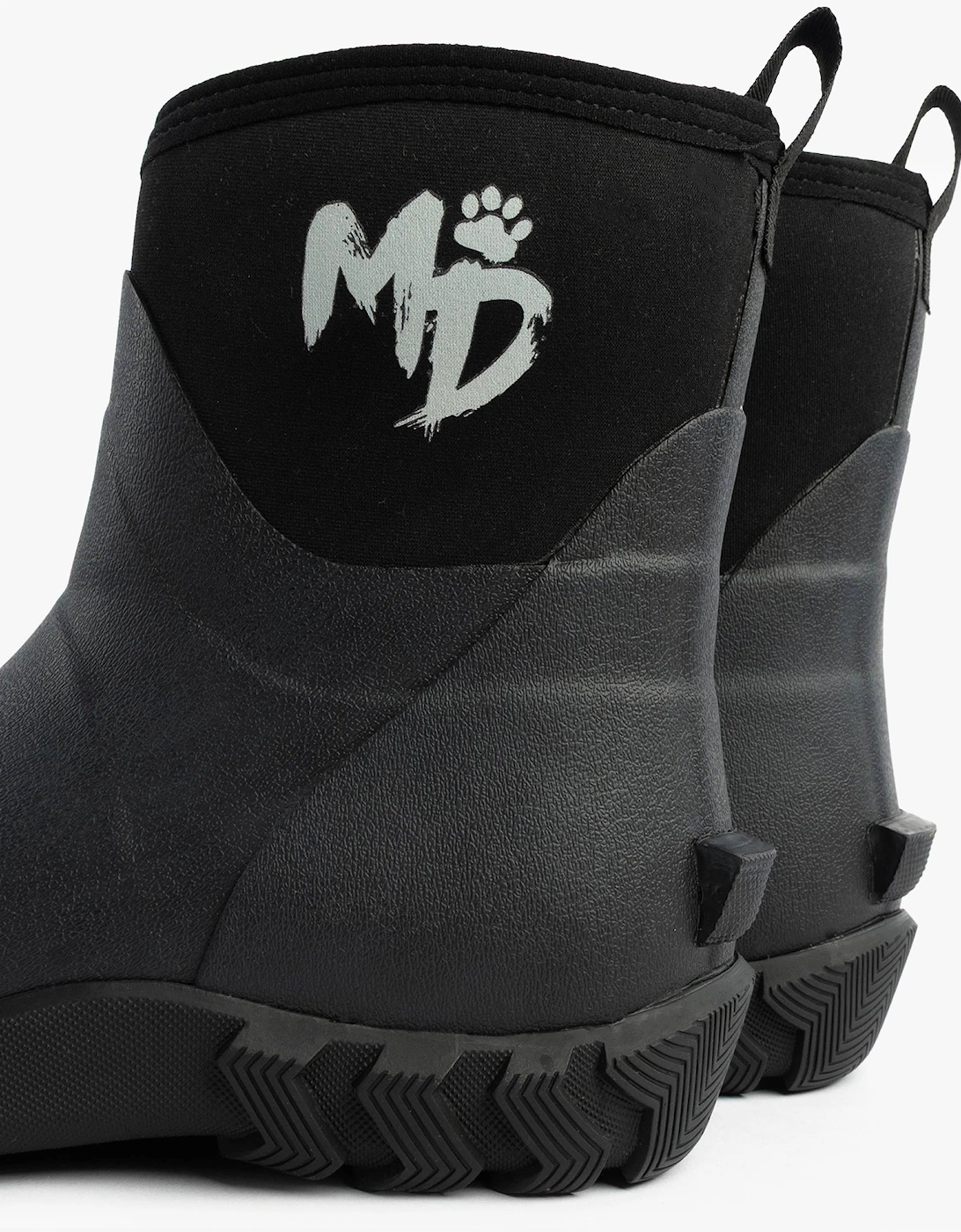 RUTLAND SHORT Unisex Neoprene Wellington Boots Black