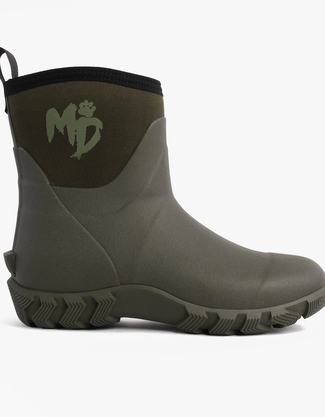 RUTLAND SHORT Unisex Neoprene Wellington Boots Olive, 9 of 8