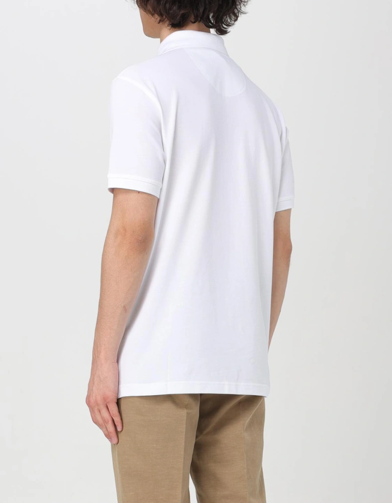 Classic Fit Short Sleeve Polo Shirt with Button Closure