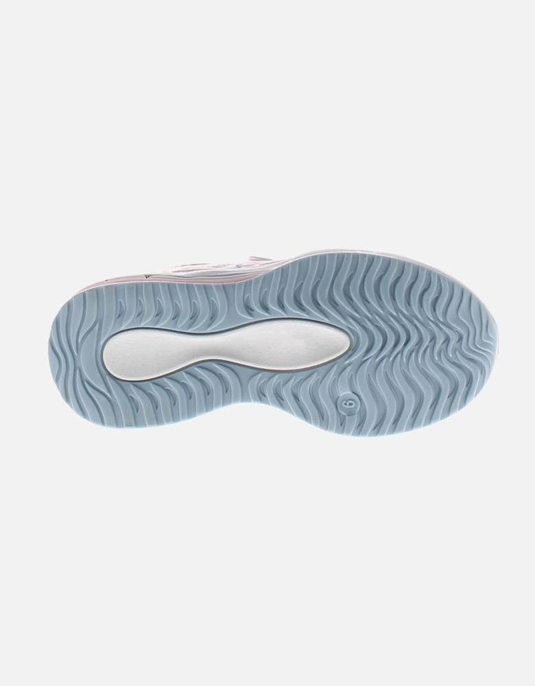 Younger Girls Trainers Light Up Angel Touch Fastening white UK Siz