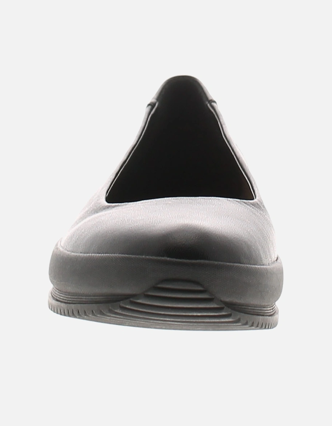 Womens Flat Shoes PasasLl Leather Slip On black UK Size