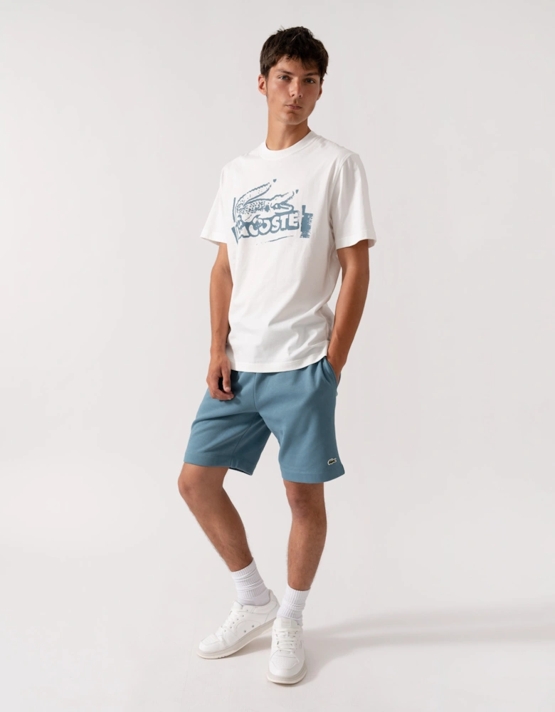 Croc Logo Mens T-Shirt - Flour/Limestone CPI
