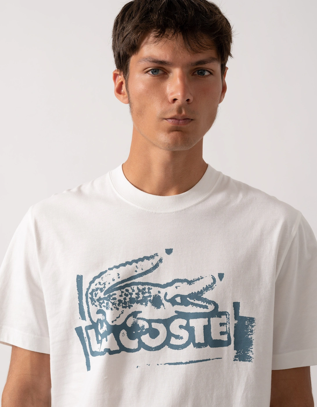Croc Logo Mens T-Shirt - Flour/Limestone CPI