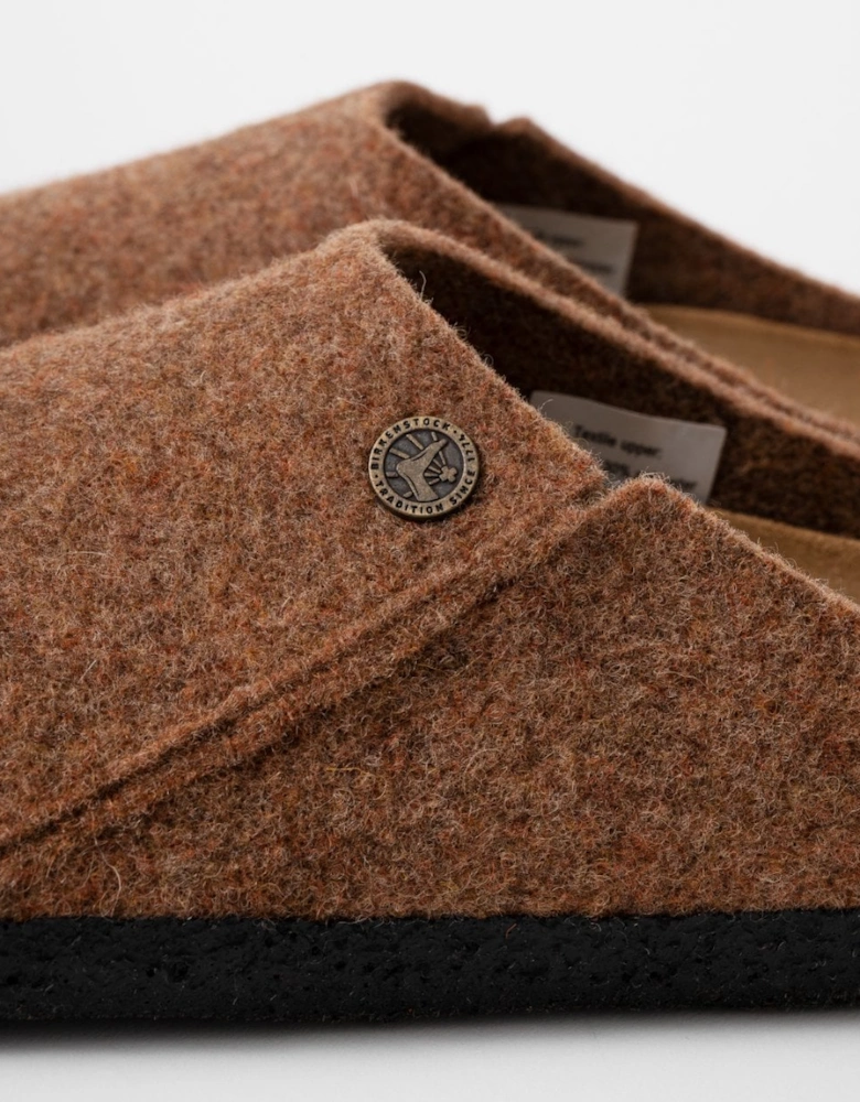 Birkenstock Zermatt Rivet Wool Felt Unisex Clogs - Toffee Melange