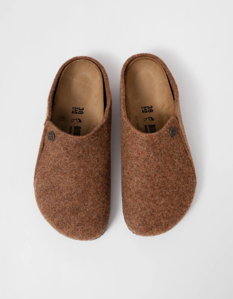 Birkenstock Zermatt Rivet Wool Felt Unisex Clogs - Toffee Melange