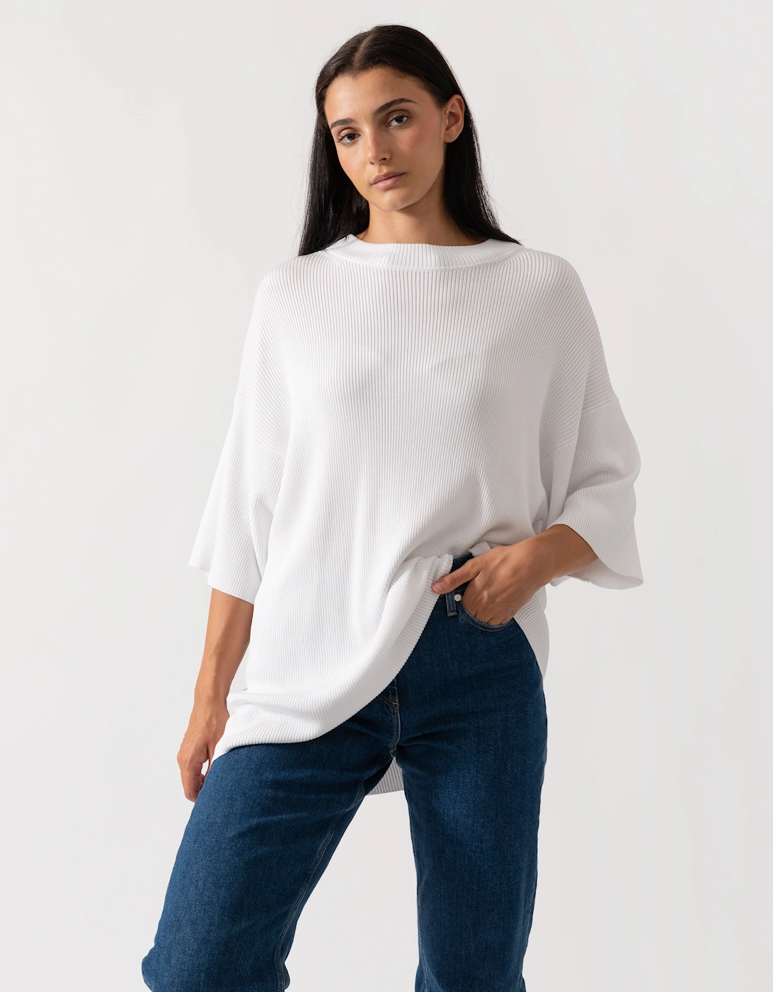 Viscose Rib Womens Sweater