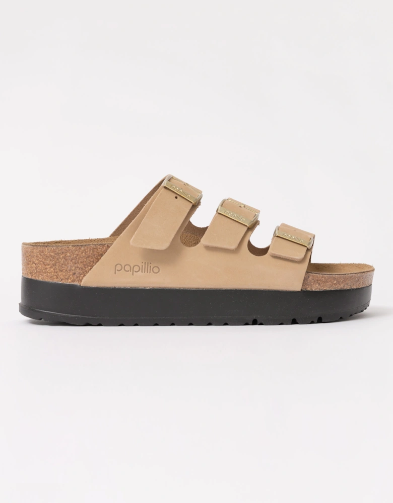 Papillio Florida III Flex Womens Nubuck Platform Sandals
