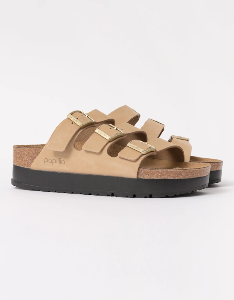 Papillio Florida III Flex Womens Nubuck Platform Sandals