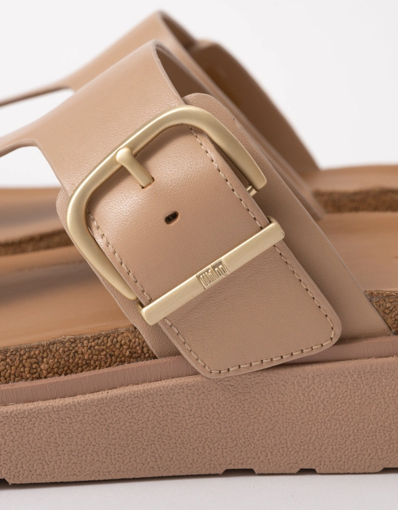 Womens Gen-FF Buckle Leather Toe-Post Sandals