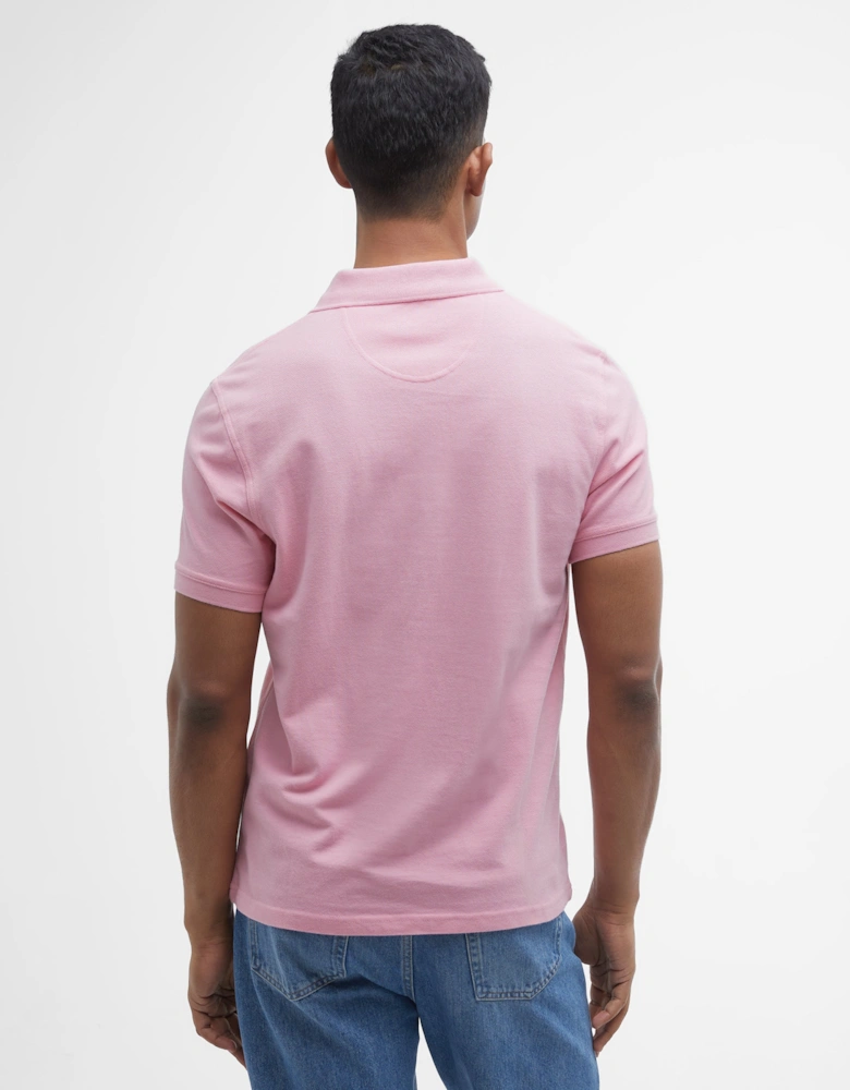 Mens Sports Polo Shirt - Pink