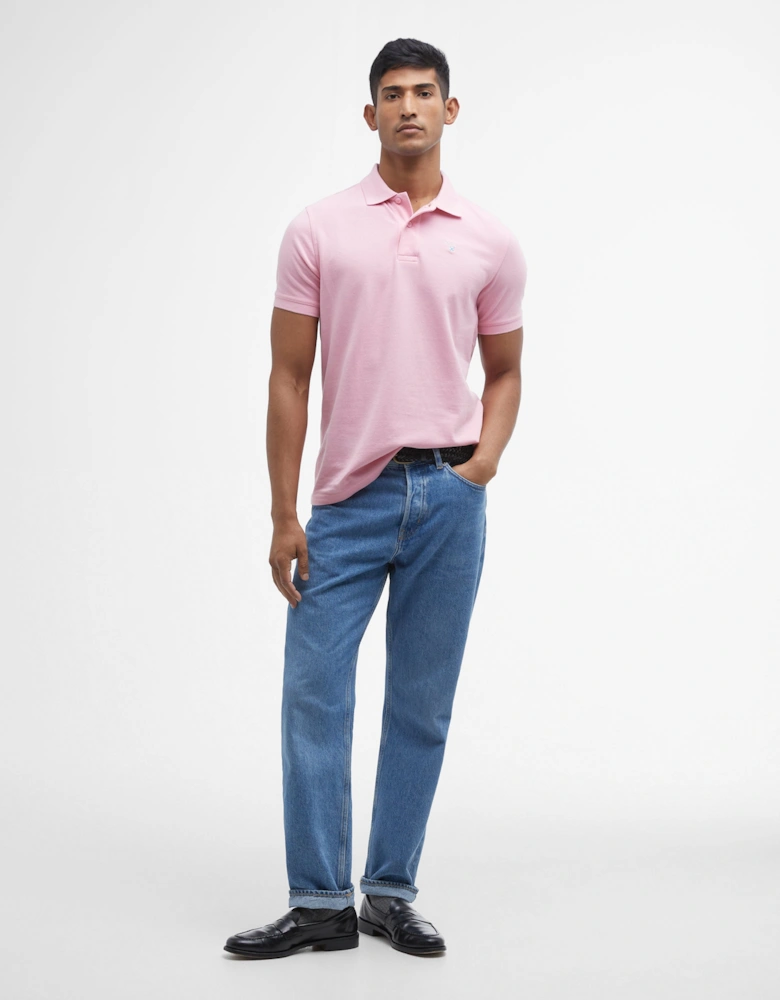 Mens Sports Polo Shirt - Pink