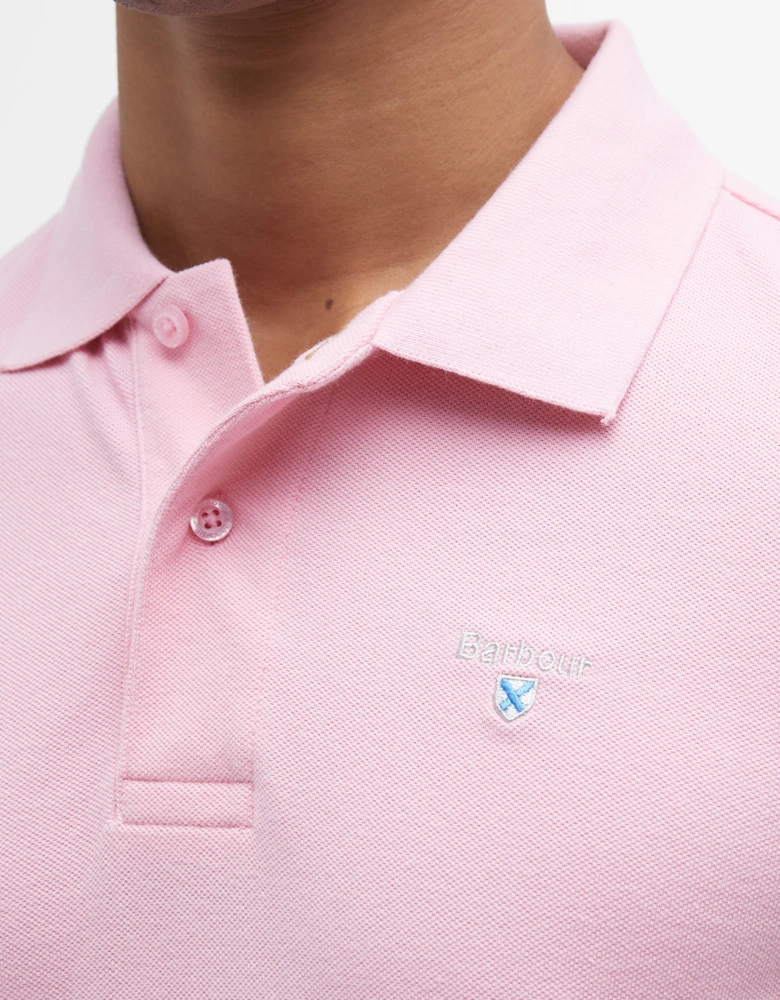 Mens Sports Polo Shirt - Pink