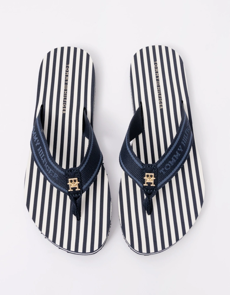 Striped Beach Womens Sandal