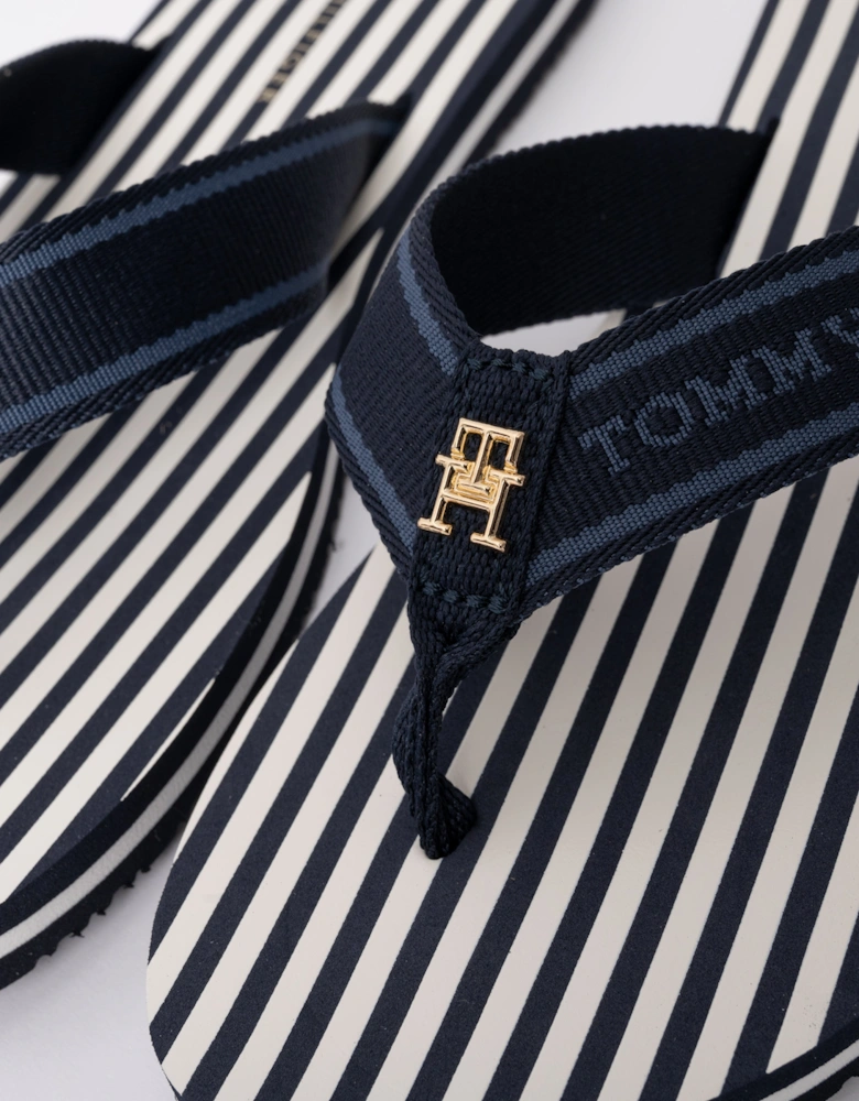 Striped Beach Womens Sandal