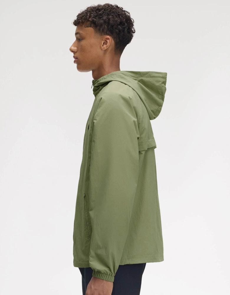 Taslan Mens Hooded Shell Jacket Olive Mint X88