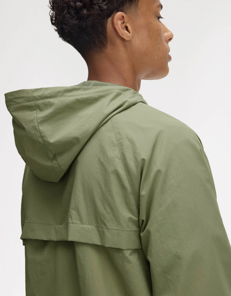 Taslan Mens Hooded Shell Jacket Olive Mint X88