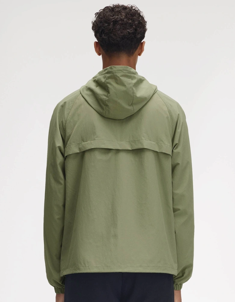 Taslan Mens Hooded Shell Jacket Olive Mint X88