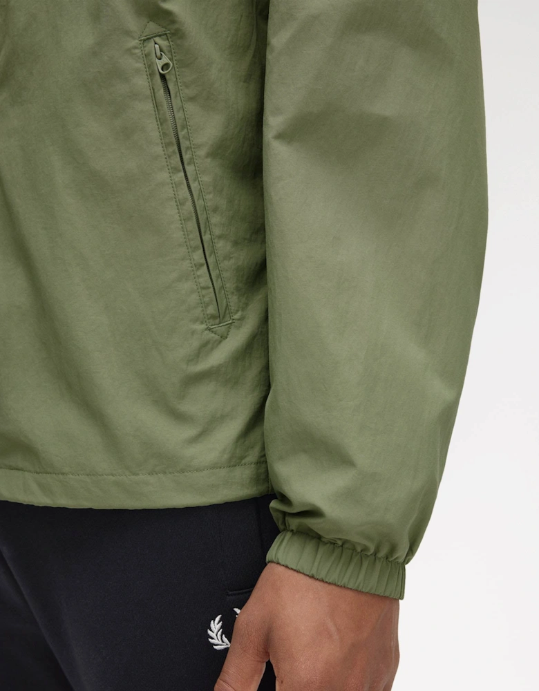 Taslan Mens Hooded Shell Jacket Olive Mint X88