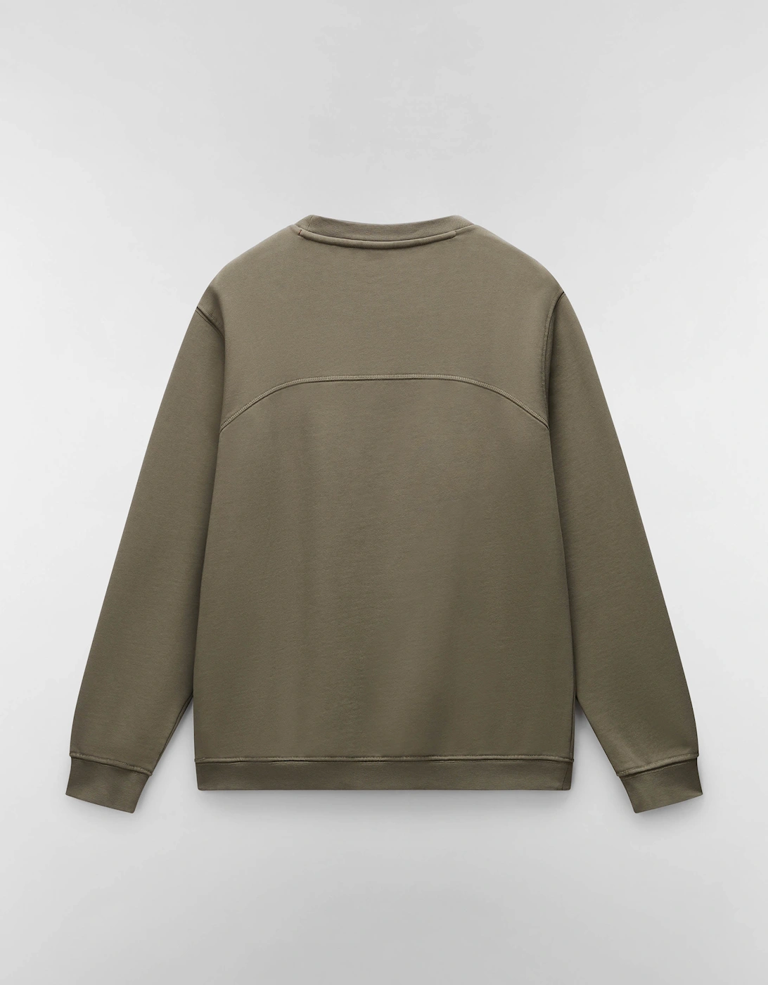 Badge Mens Crew Neck Sweatshirt - Tea Leaf G0A