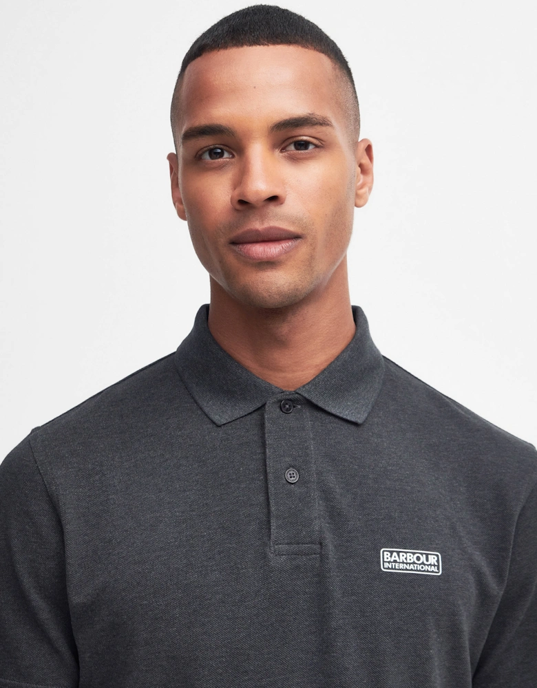 Essential Short Sleeve Mens Polo - Asphalt Marl