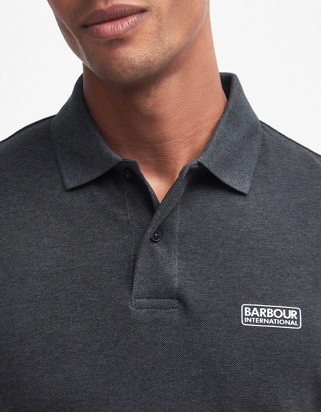 Essential Short Sleeve Mens Polo - Asphalt Marl