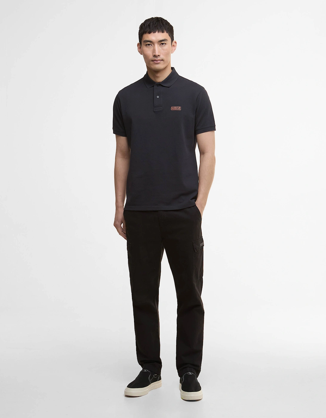Essential Short Sleeve Mens Polo - Dark Navy