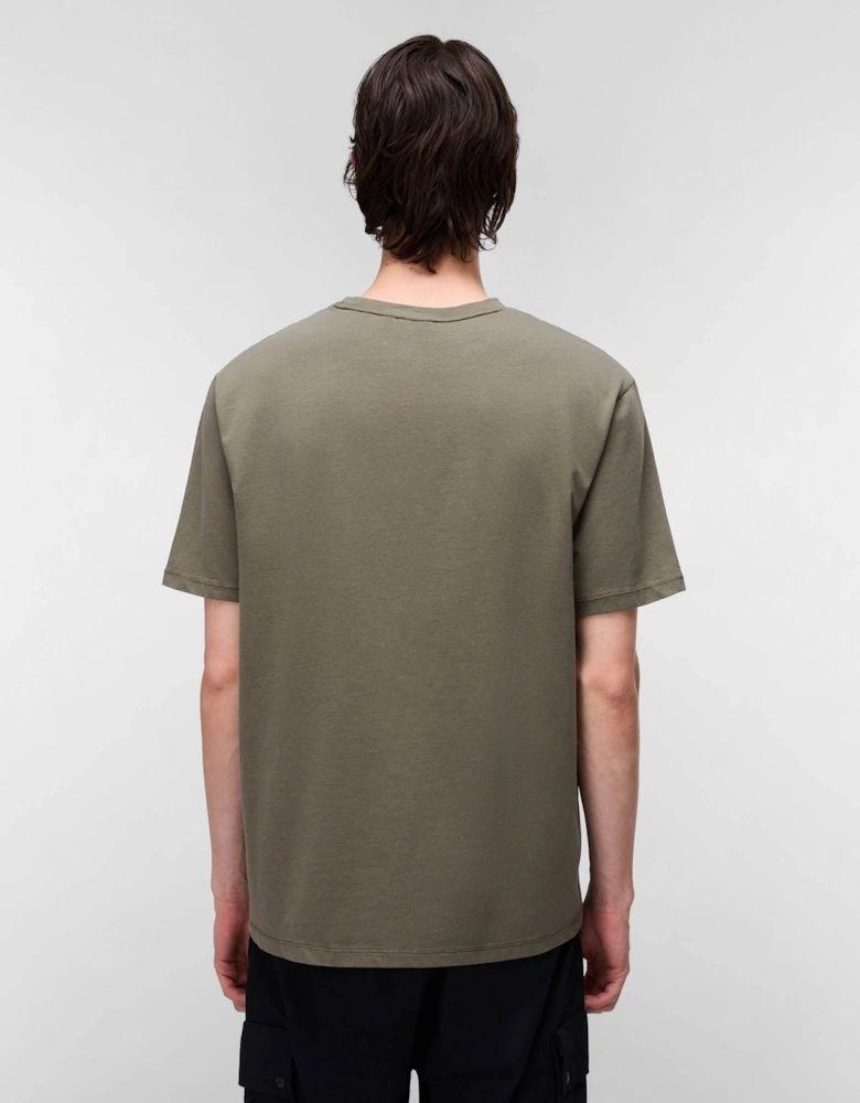 Badge Mens Short Sleeve T-Shirt - Tea Leaf G0A