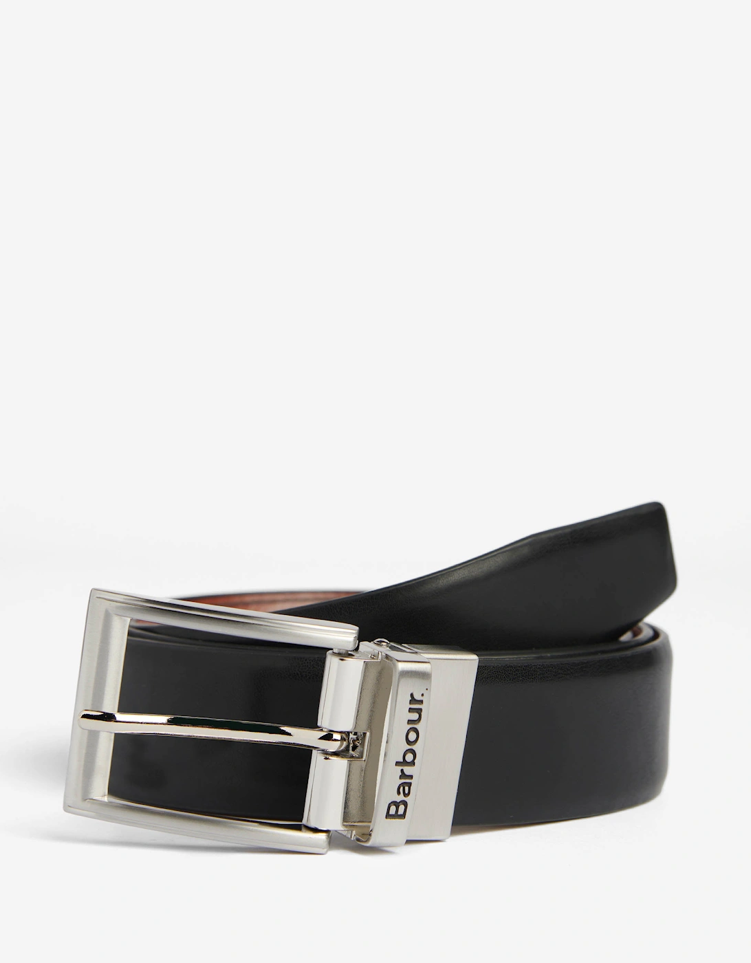 Fife Mens Reversible Leather Belt - Black/Chestnut Brown, 3 of 2
