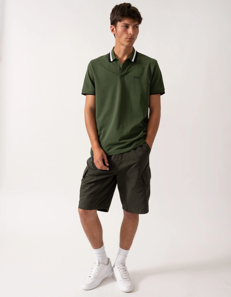 BOSS Green Paddy AP Heritage Mens Polo Shirt - Open Green 355