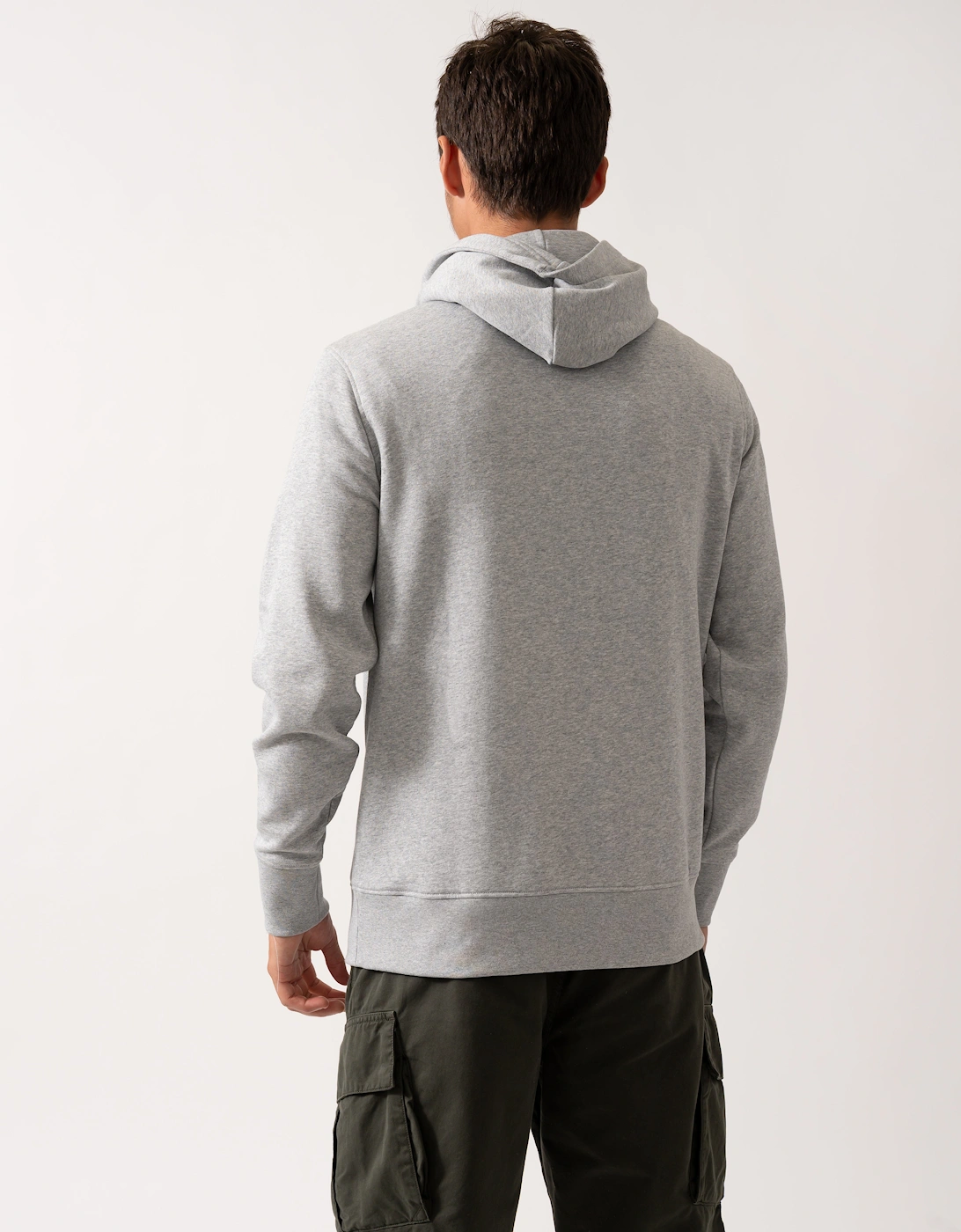 Mens Graphic Pullover Hoodie - 93 Grey Melange