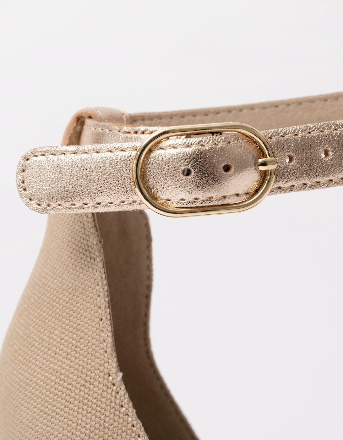 Womens Metallic Wedge Espadrille Sandals