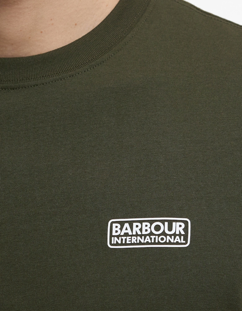 Small Logo Mens T-Shirt - Sage/White