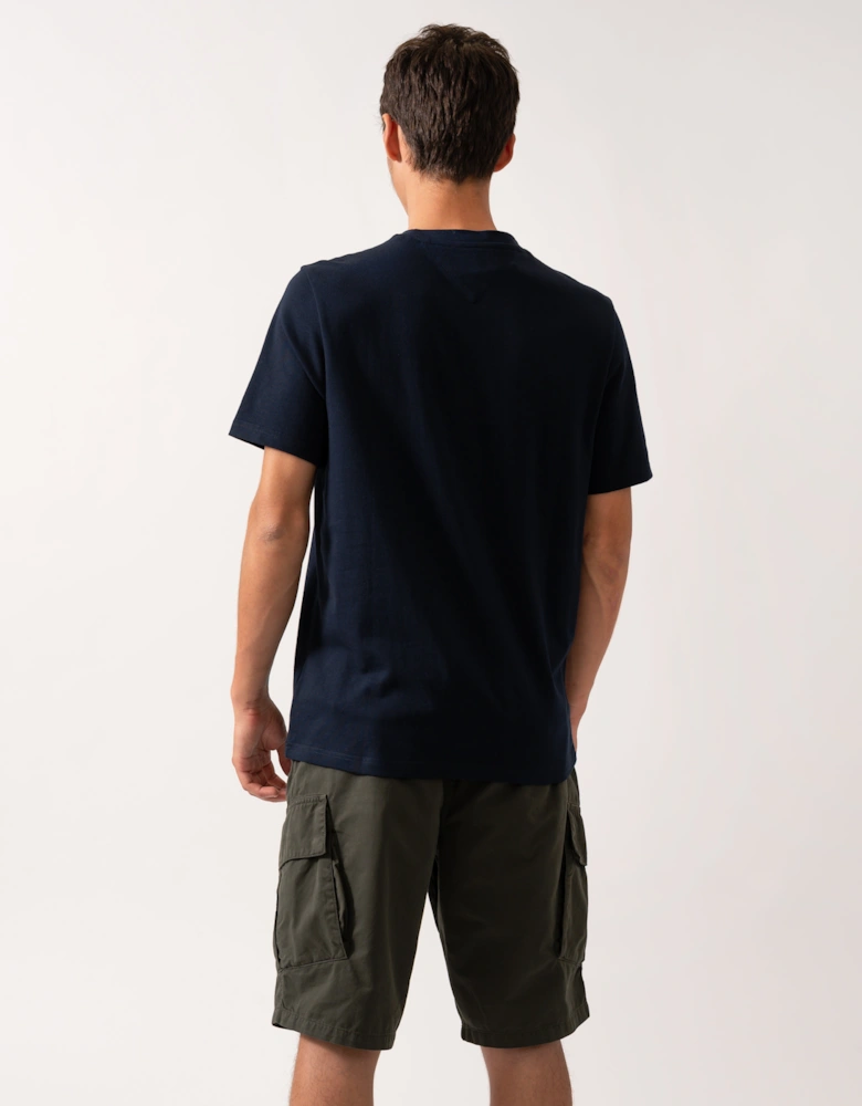 Americana Monotype Flag Box Mens T Shirt - Desert Sky