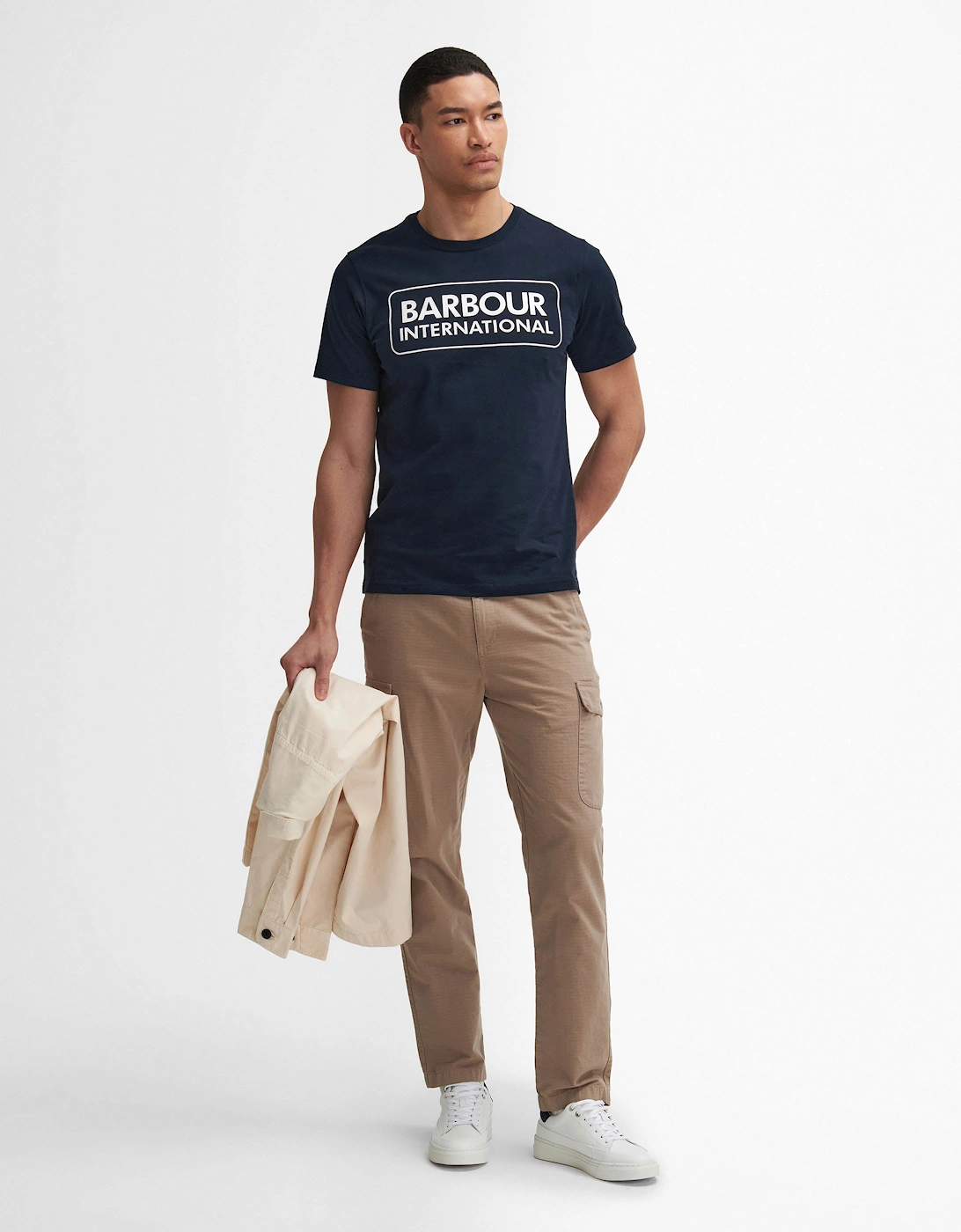 Essential Large Logo Mens T-Shirt - International Navy