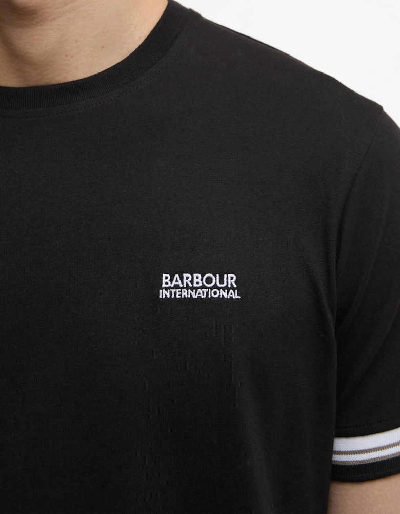 Bruce Mens Tipped Cuff T-Shirt - Black