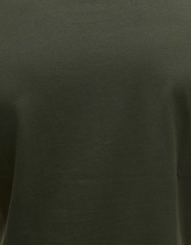 Essential Large Logo Mens T-Shirt - Sage/White