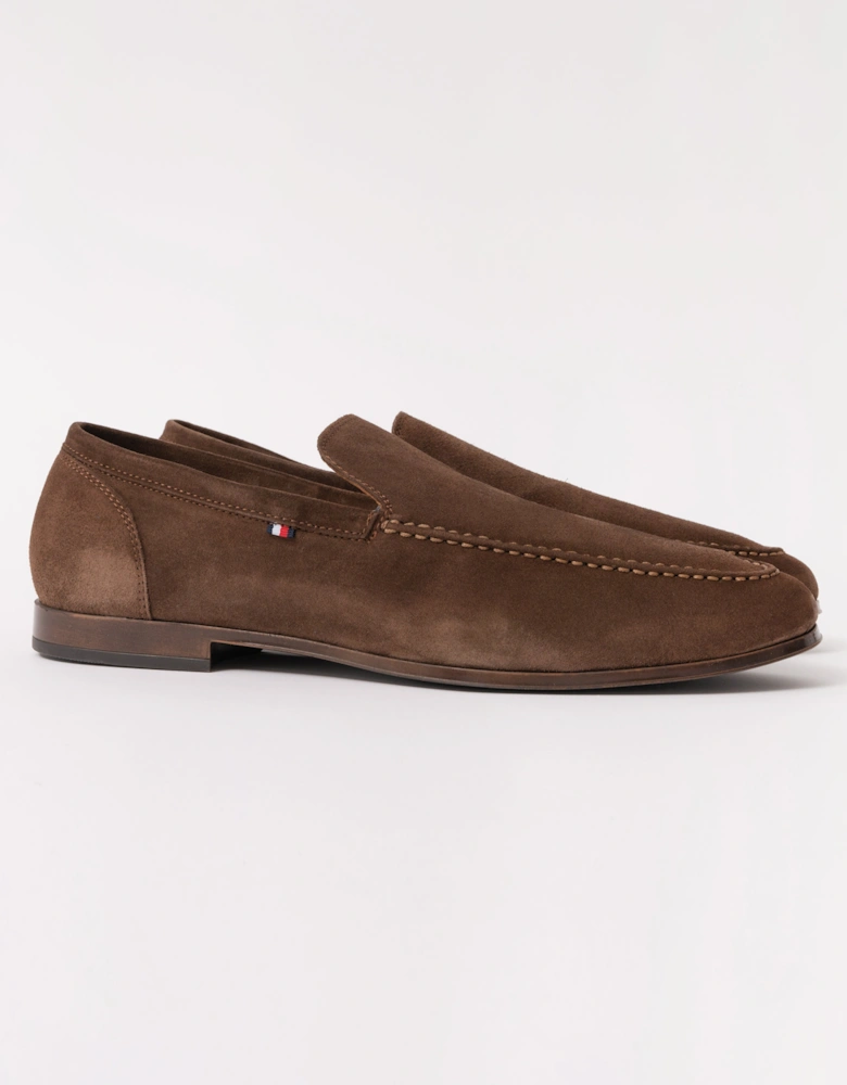 Flexible Suede Mens Loafer - Legacy Brown
