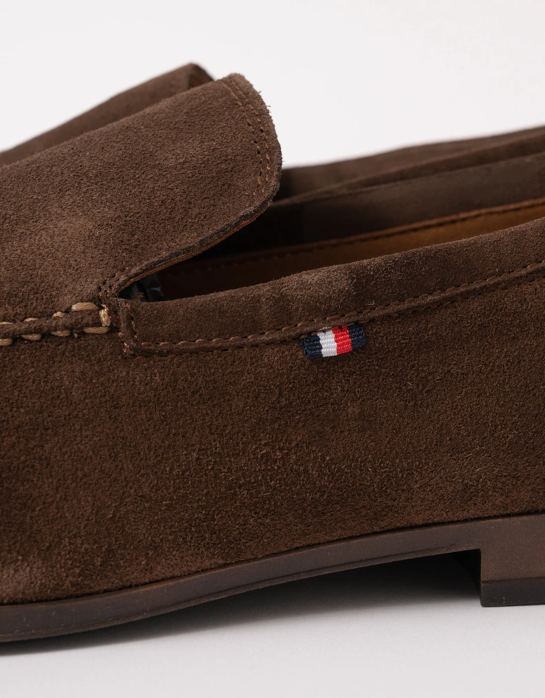 Flexible Suede Mens Loafer - Legacy Brown