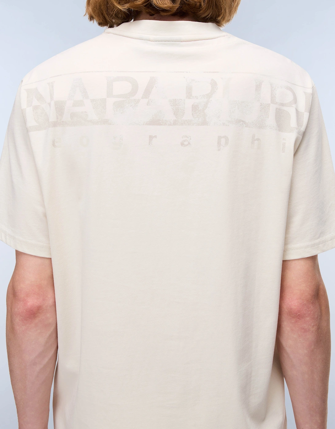 Fanes Mens Short Sleeve T-Shirt - Beige Dimity N1J